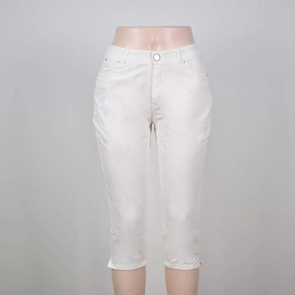 Women's Capri Pants Leg Pants Drawstring Elastic Trousers Comfy Straight Leg Long Drawstring Elastic Waist Lounge