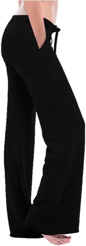 Womens Cargo Pants Wide Leg Sweatpants High Waisted Elastic Waist Yoga Pants Lightweight Lounge Sweatpants 2025