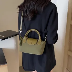 Women's Chic Shoulder Bag – Elegant Soft Leather Handbag with Top Handle, Versatile Crossbody Purse for Work Travel