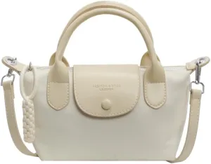 Women's Chic Shoulder Bag – Elegant Soft Leather Handbag with Top Handle, Versatile Crossbody Purse for Work Travel