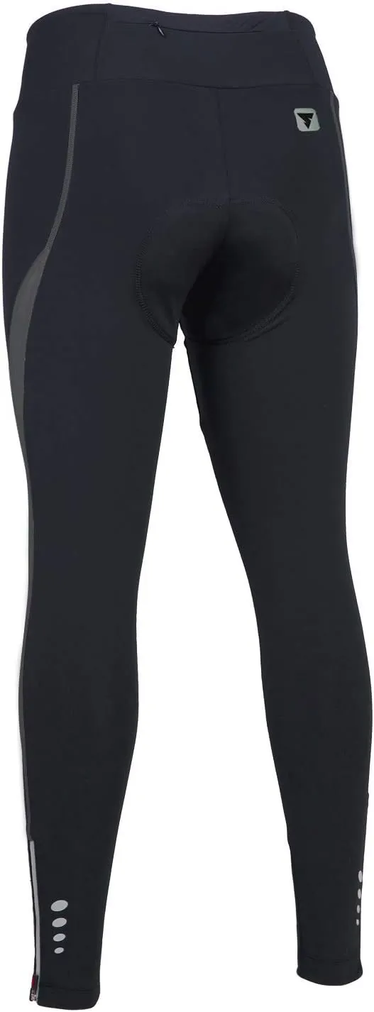 Women's Cycling Pants 3D Padded Compression Tight, Long Bike Bicycle Pants with Wide Waistband