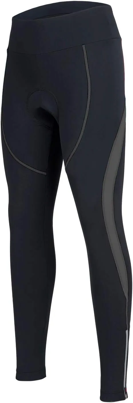 Women's Cycling Pants 3D Padded Compression Tight, Long Bike Bicycle Pants with Wide Waistband