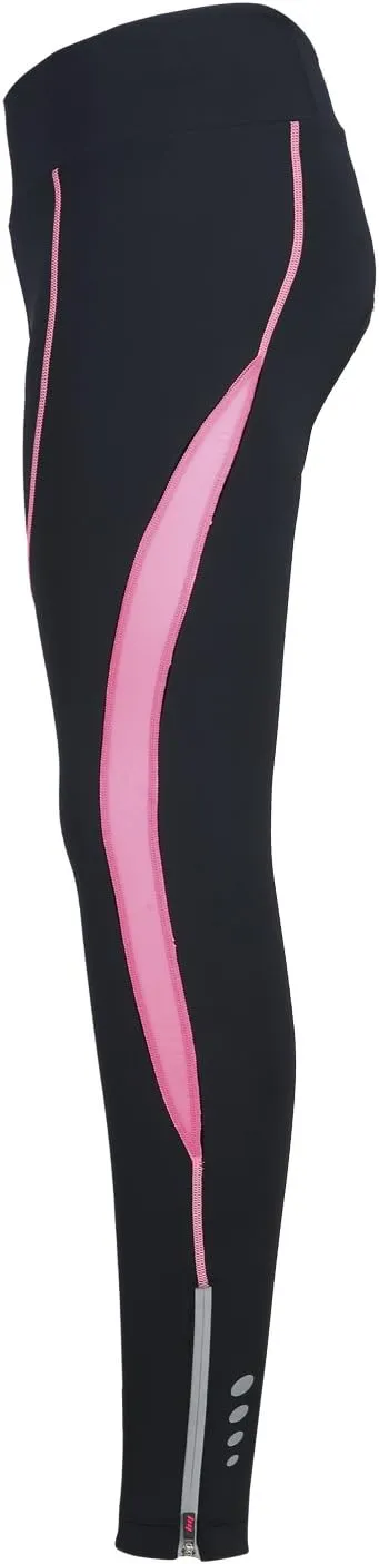 Women's Cycling Pants 3D Padded Compression Tight, Long Bike Bicycle Pants with Wide Waistband