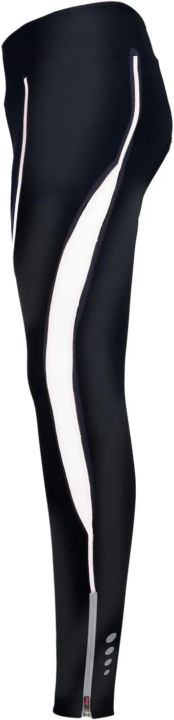 Women's Cycling Pants 3D Padded Compression Tight, Long Bike Bicycle Pants with Wide Waistband