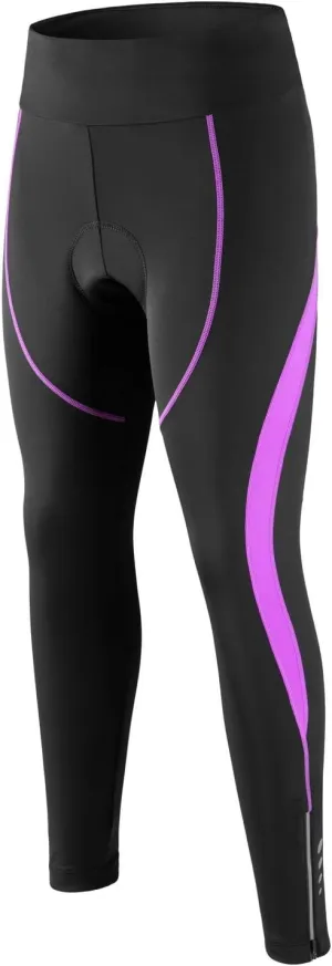 Women's Cycling Pants 3D Padded Compression Tight, Long Bike Bicycle Pants with Wide Waistband