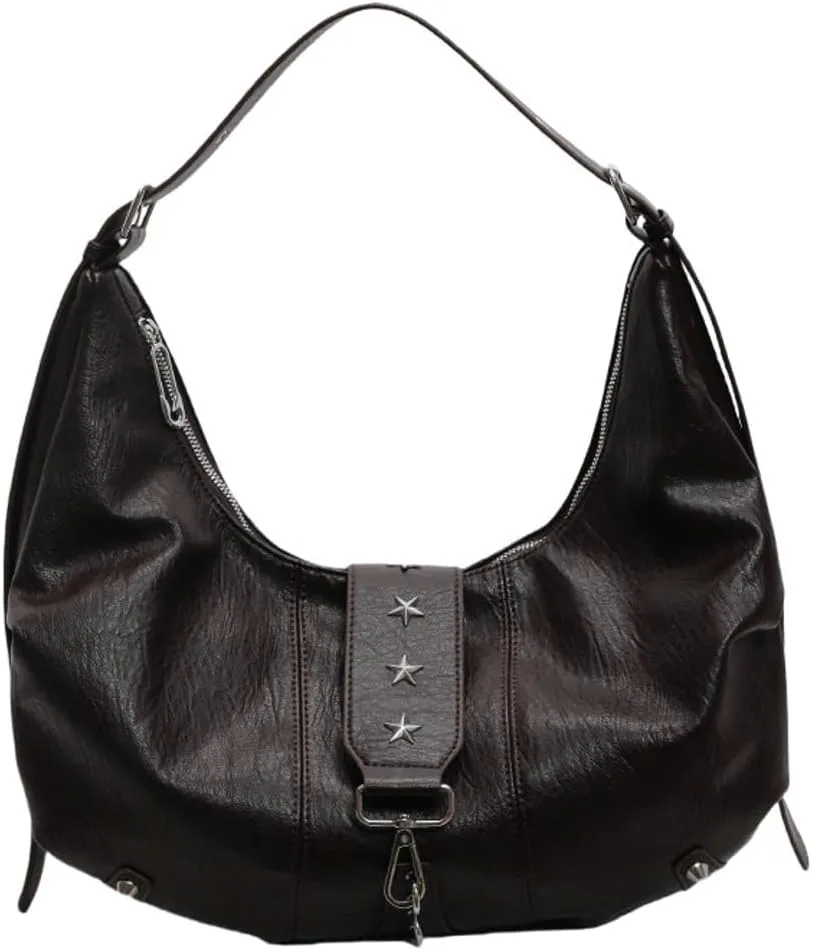 Womens Fashion Shoulder Crossbody Bag Soft Vegan pu leather Tote Purse Large Dumpling crossbody purse Y2k Satchel