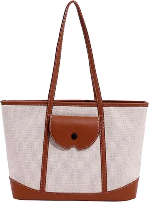 Women's Fashion Tote Bags Canvas Shoulder Bag Purse Large Handbeg Casual Work Travel Top Handle Satchel