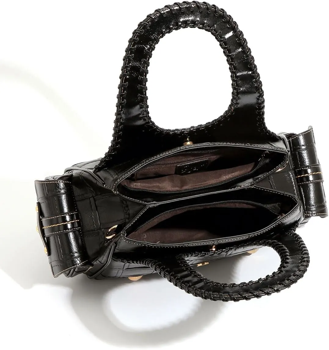 Women's Handbag Set, woven leather for women Large Capacity Multi-layer 2025 new in crossbody bags Bag woman Fashionable