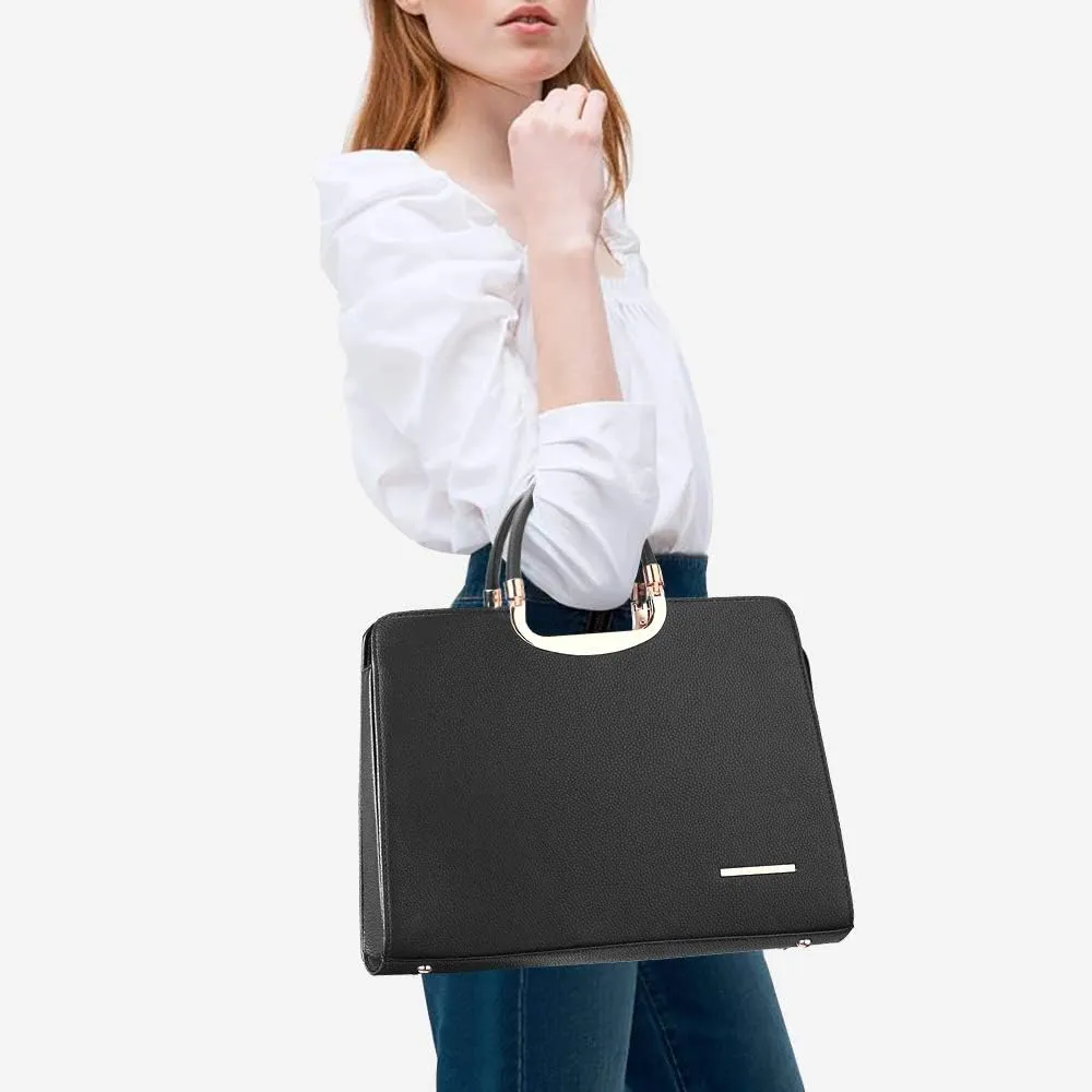 Womens Handbag Top Handle Shoulder Bag Tote Satchel Purse Work Bag with Matching Wallet