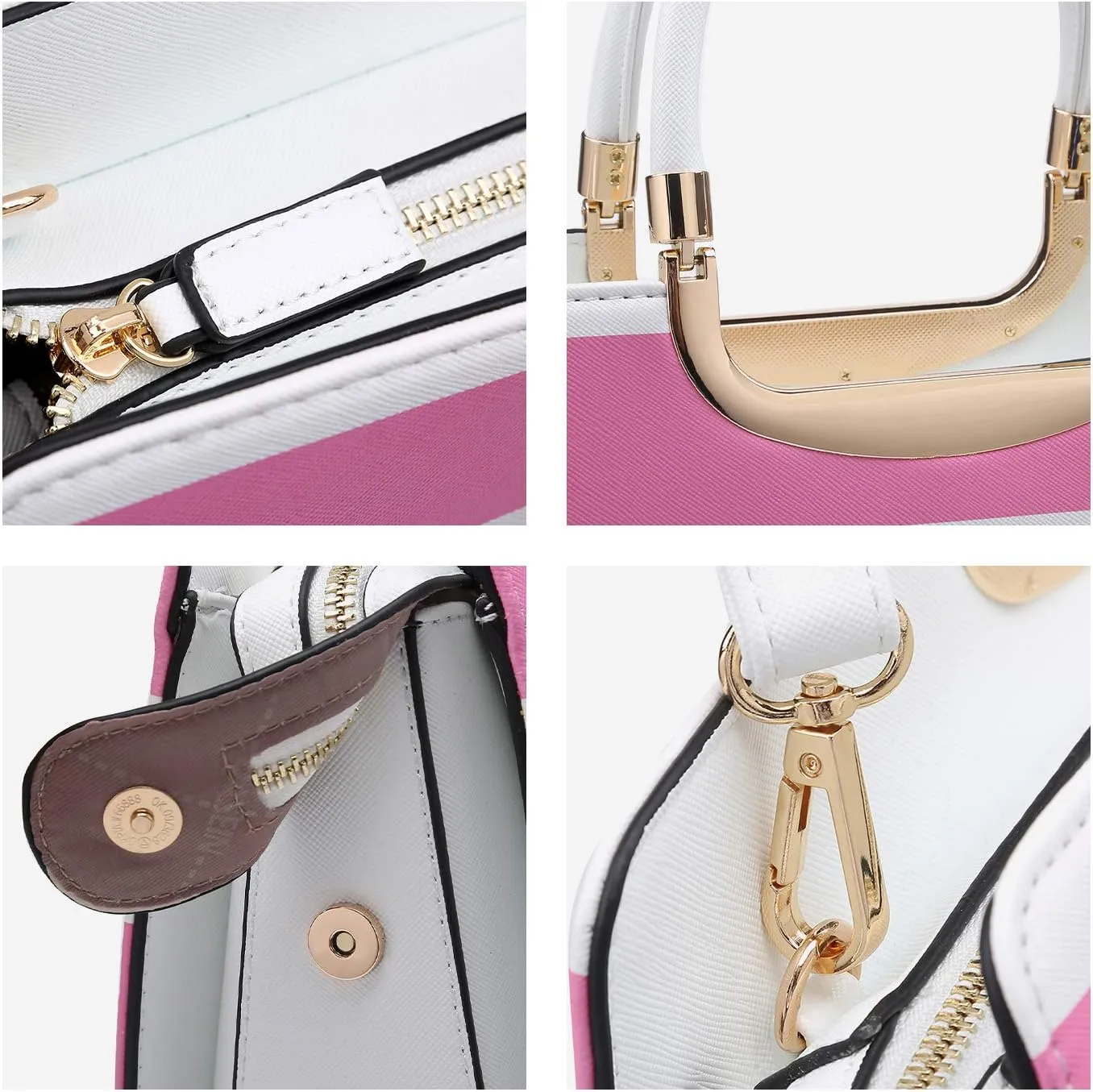 Womens Handbag Top Handle Shoulder Bag Tote Satchel Purse Work Bag with Matching Wallet