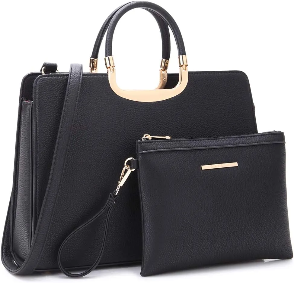 Womens Handbag Top Handle Shoulder Bag Tote Satchel Purse Work Bag with Matching Wallet