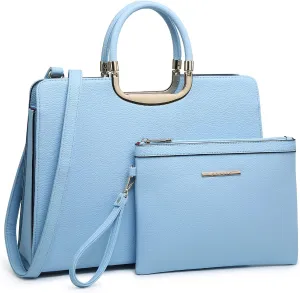 Womens Handbag Top Handle Shoulder Bag Tote Satchel Purse Work Bag with Matching Wallet