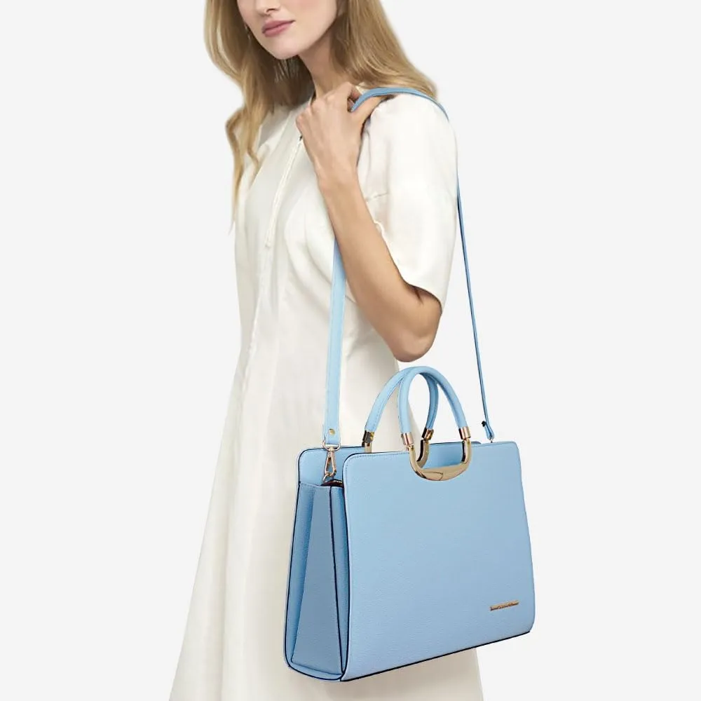 Womens Handbag Top Handle Shoulder Bag Tote Satchel Purse Work Bag with Matching Wallet