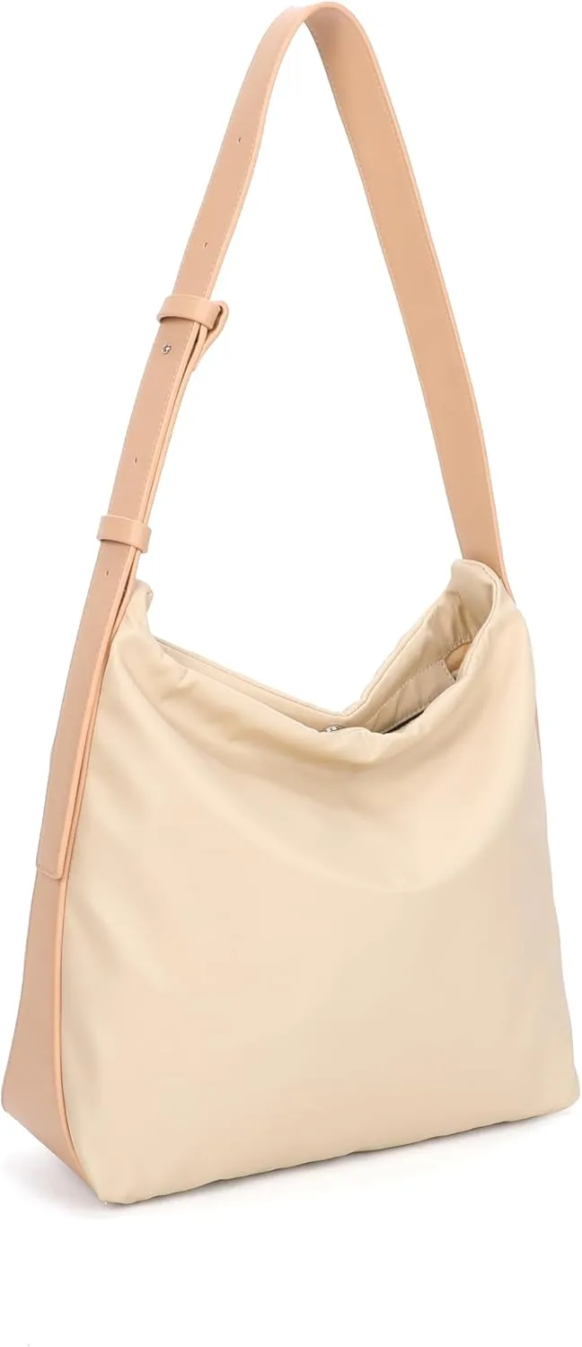 Women's hobo bags and slouchy bag, Soft Leather Shoulder Bag and Crossbody Computer Bag ﻿