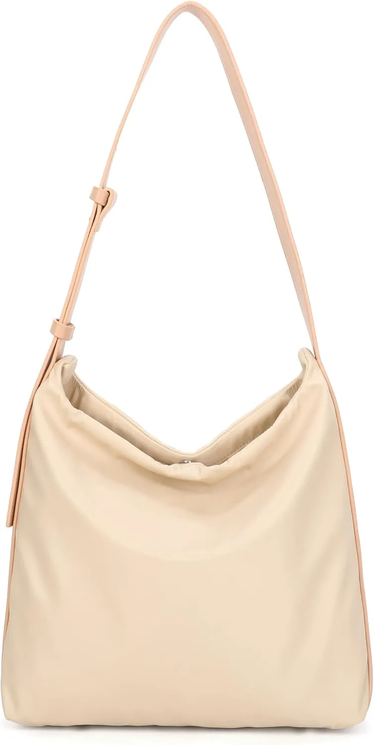 Women's hobo bags and slouchy bag, Soft Leather Shoulder Bag and Crossbody Computer Bag ﻿