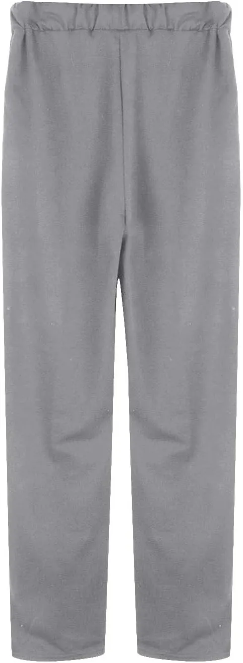Women's Skin-Friendly Elastic High Waisted Drawstring Wide Leg Fray Hem Sweatpants