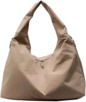 Women's Slouchy Crescent Hobo Bag Small Nylon Draped Tote Shoulder Dumpling Moon Bag Work Travel Handbags