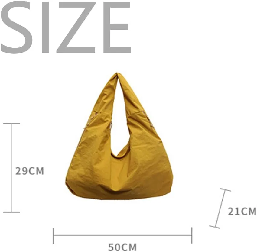 Women's Solid Color Textured Draped Tote Bag Large Capacity Fashion Versatile Shoulder 2025 Versatile Slouchy Hobo Bag