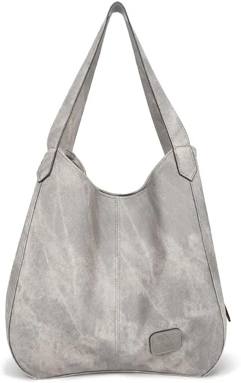 Womens Tote Bag,Vintage Large Capacity Pu Shoulder Bags Fashion Retro Hobo Handbags Purse