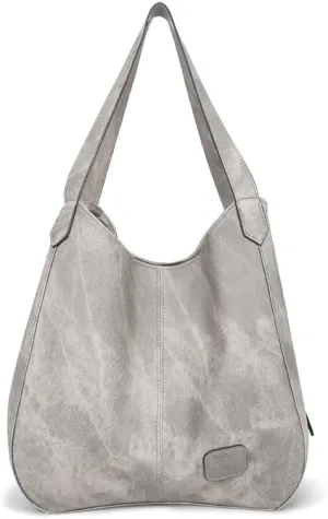Womens Tote Bag,Vintage Large Capacity Pu Shoulder Bags Fashion Retro Hobo Handbags Purse