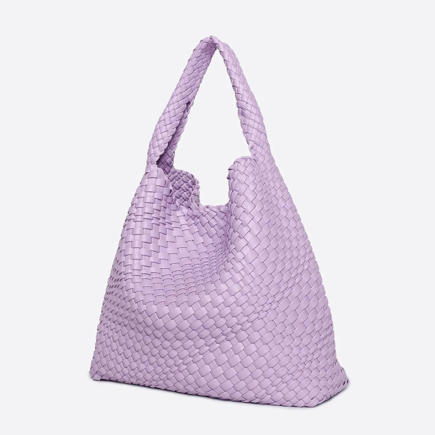 Woven Bag Purses and Handbags for Women, PU Leather Shoulder Bags Top-Handle Bags With Purses