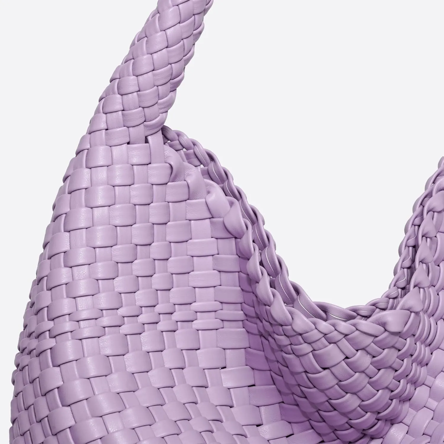 Woven Bag Purses and Handbags for Women, PU Leather Shoulder Bags Top-Handle Bags With Purses