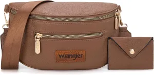 Wrangler Crossbody Bag for Women Cute Fanny Pack Small Belt Chest Waist Bags