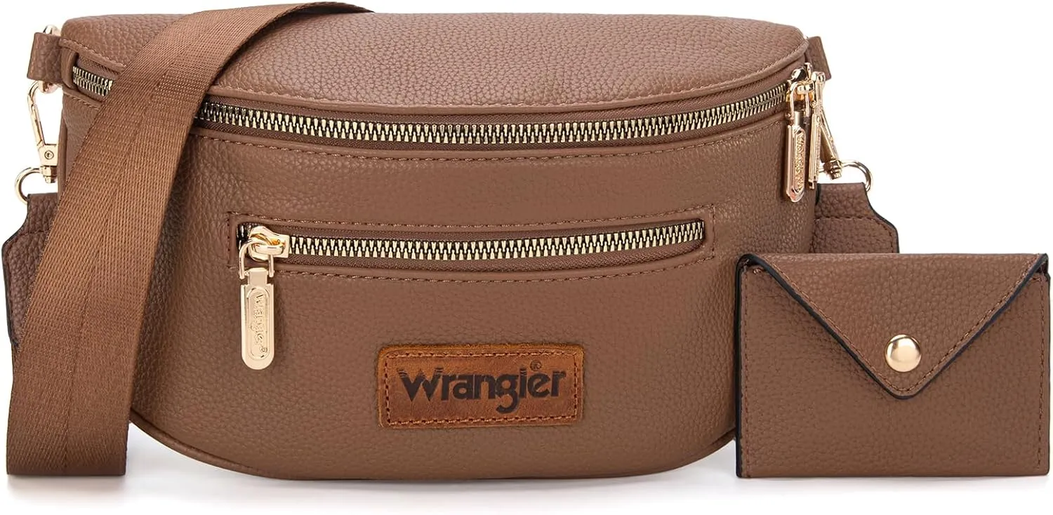 Wrangler Crossbody Bag for Women Cute Fanny Pack Small Belt Chest Waist Bags