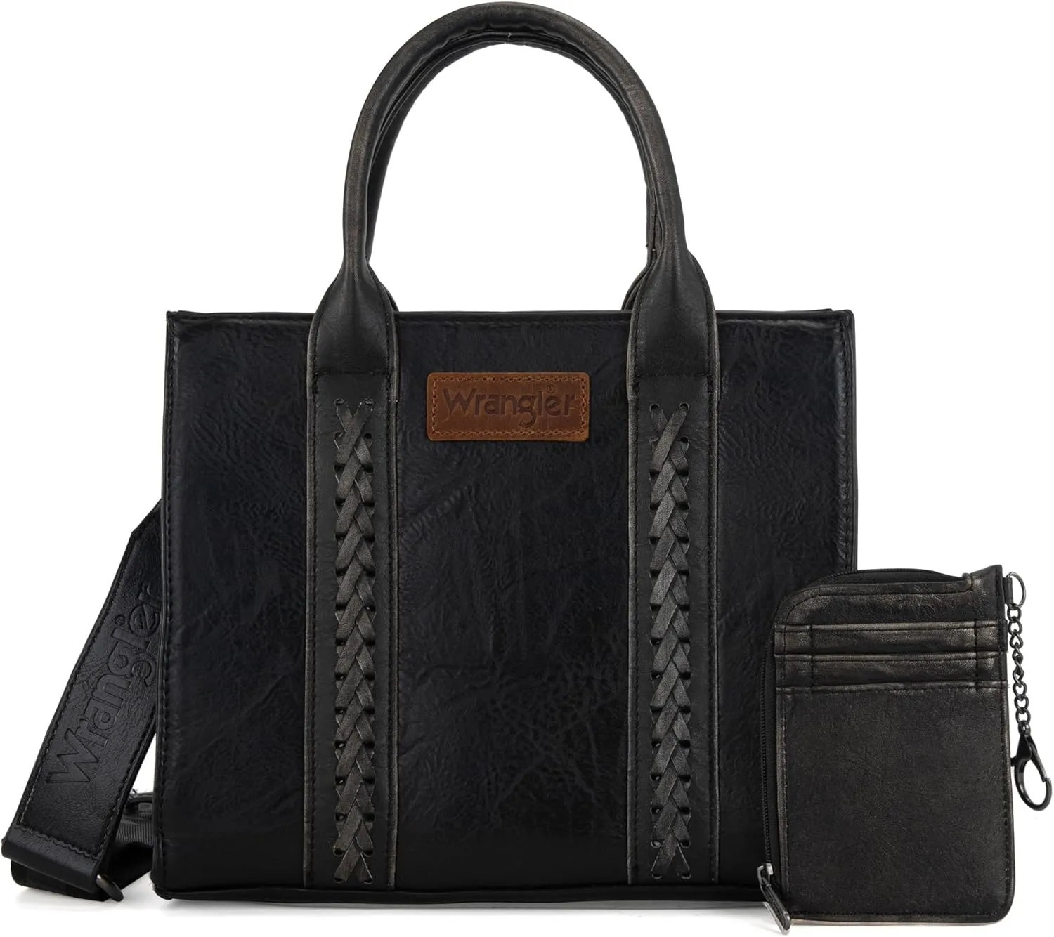 Wrangler Purse Medium Tote Bags for Women with Card Holder Wallet Satchel Top-handle Handbags