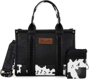 Wrangler Purse Medium Tote Bags for Women with Card Holder Wallet Satchel Top-handle Handbags