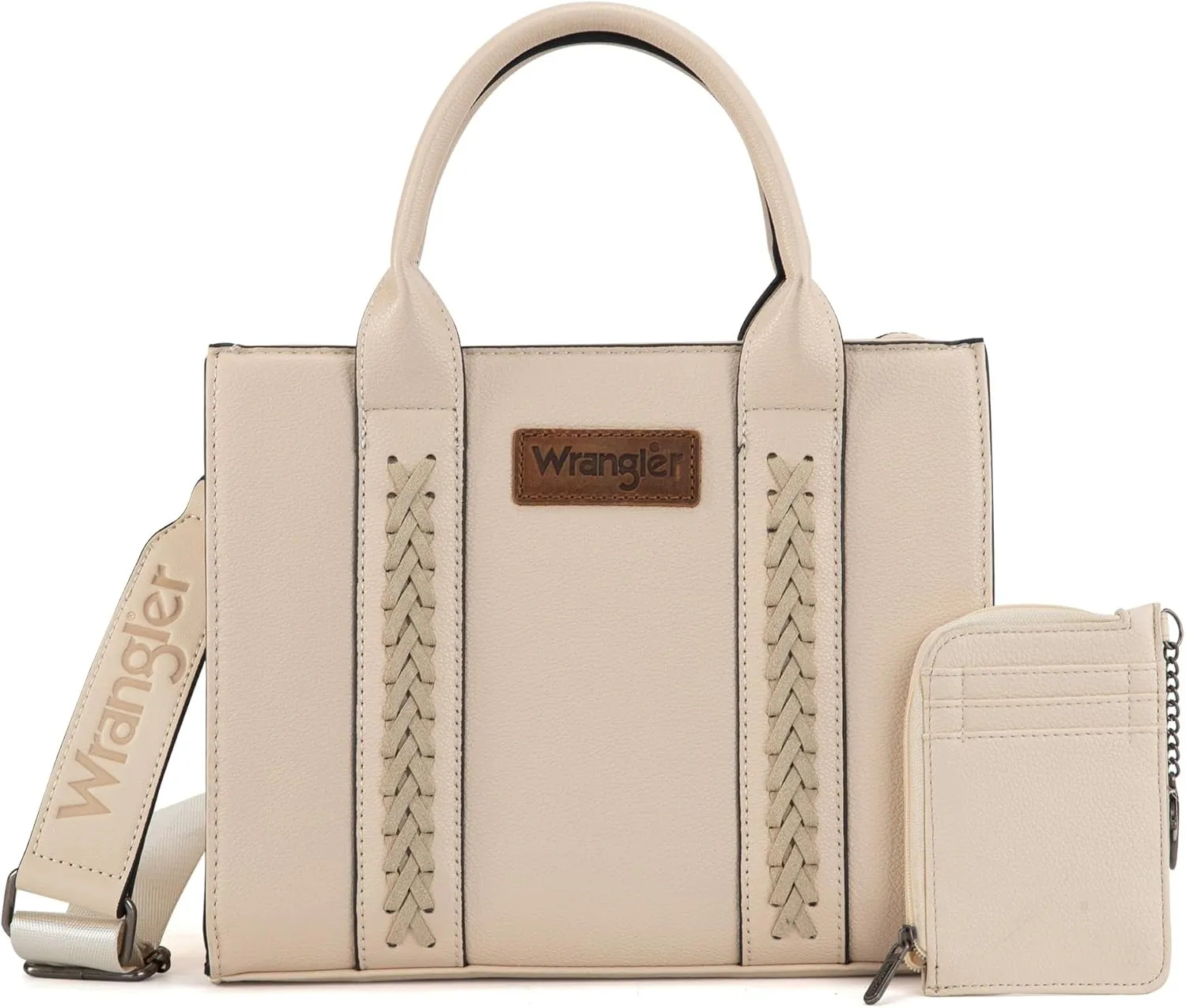 Wrangler Purse Medium Tote Bags for Women with Card Holder Wallet Satchel Top-handle Handbags