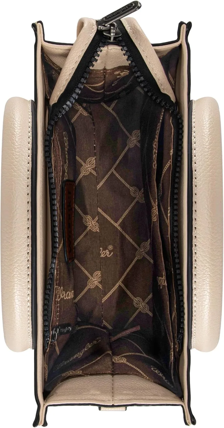 Wrangler Purse Medium Tote Bags for Women with Card Holder Wallet Satchel Top-handle Handbags