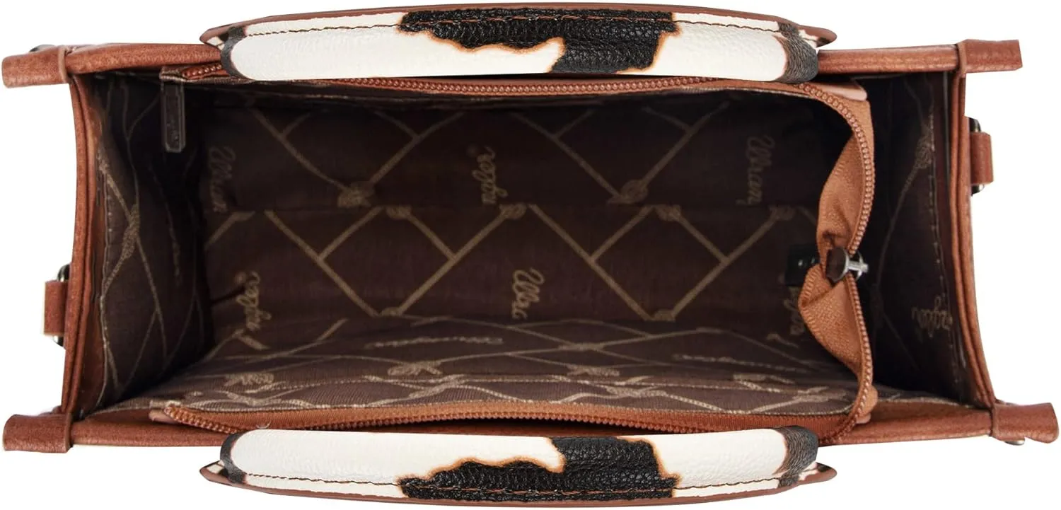 Wrangler Purse Medium Tote Bags for Women with Card Holder Wallet Satchel Top-handle Handbags
