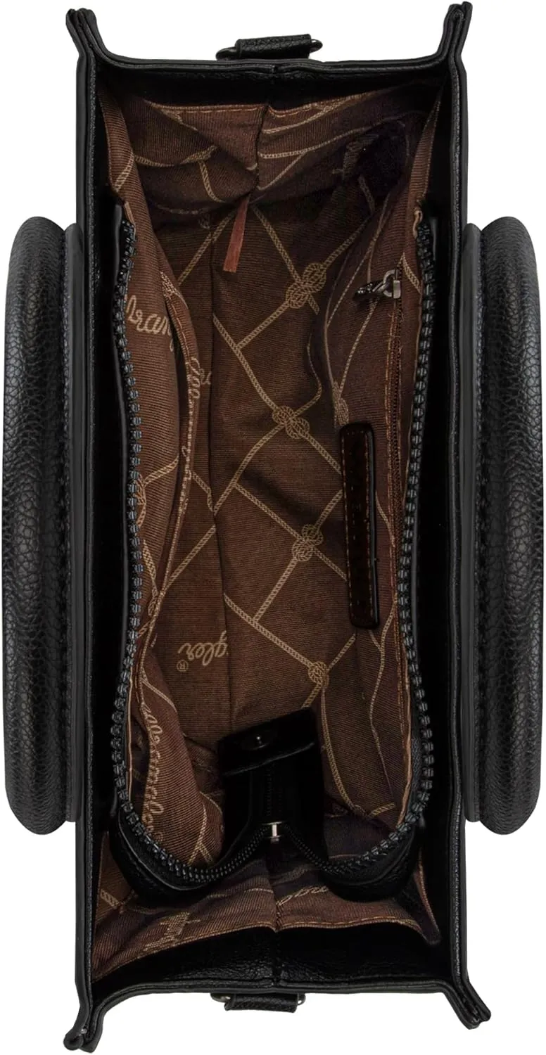 Wrangler Purse Medium Tote Bags for Women with Card Holder Wallet Satchel Top-handle Handbags