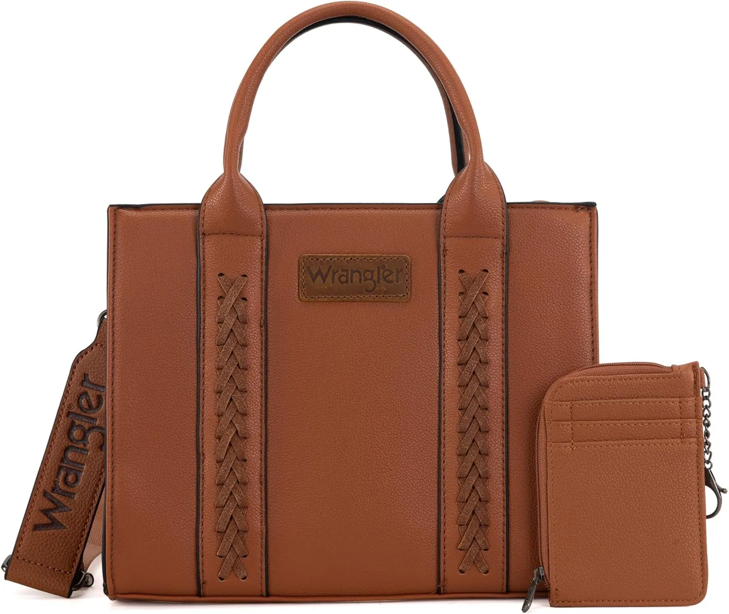 Wrangler Purse Medium Tote Bags for Women with Card Holder Wallet Satchel Top-handle Handbags