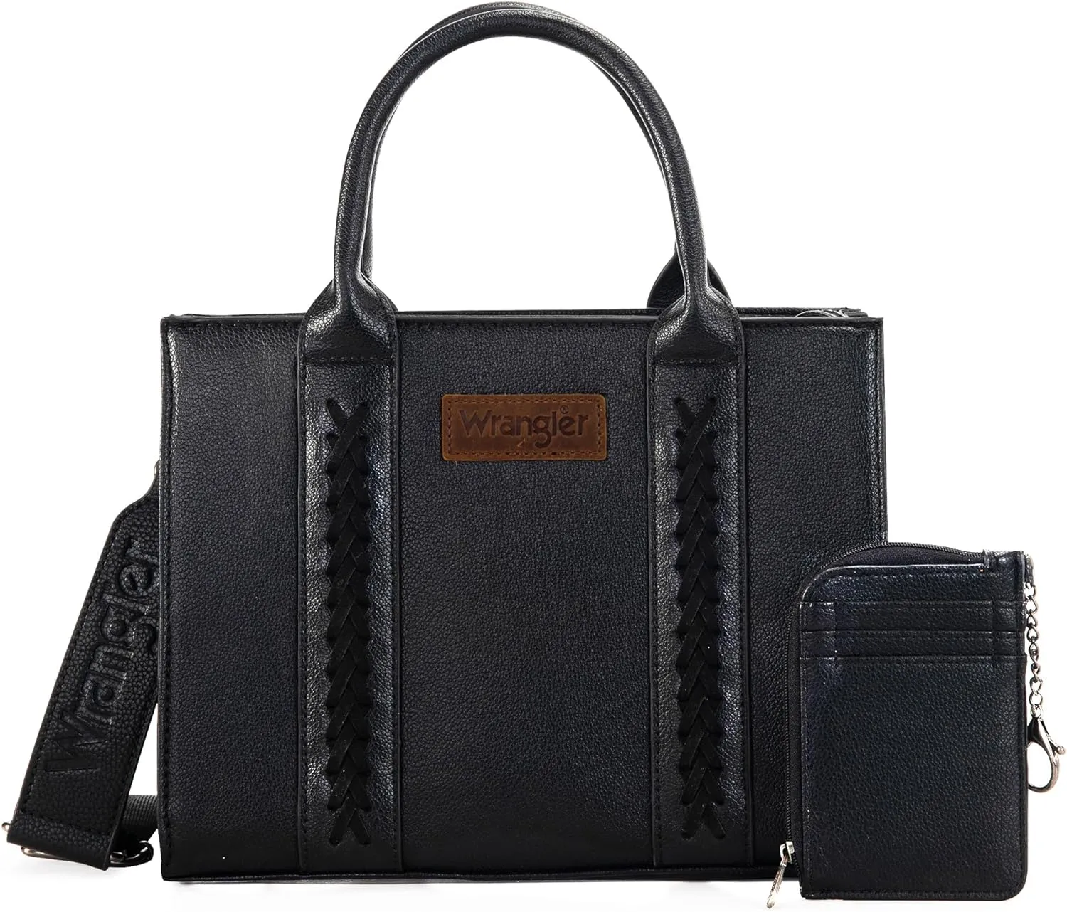 Wrangler Purse Medium Tote Bags for Women with Card Holder Wallet Satchel Top-handle Handbags