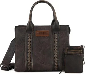 Wrangler Purse Medium Tote Bags for Women with Card Holder Wallet Satchel Top-handle Handbags