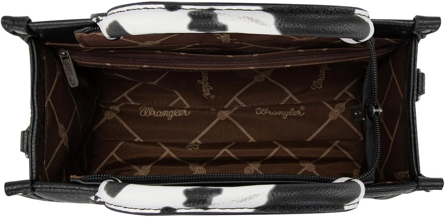 Wrangler Purse Medium Tote Bags for Women with Card Holder Wallet Satchel Top-handle Handbags