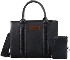 Wrangler Purse Medium Tote Bags for Women with Card Holder Wallet Satchel Top-handle Handbags