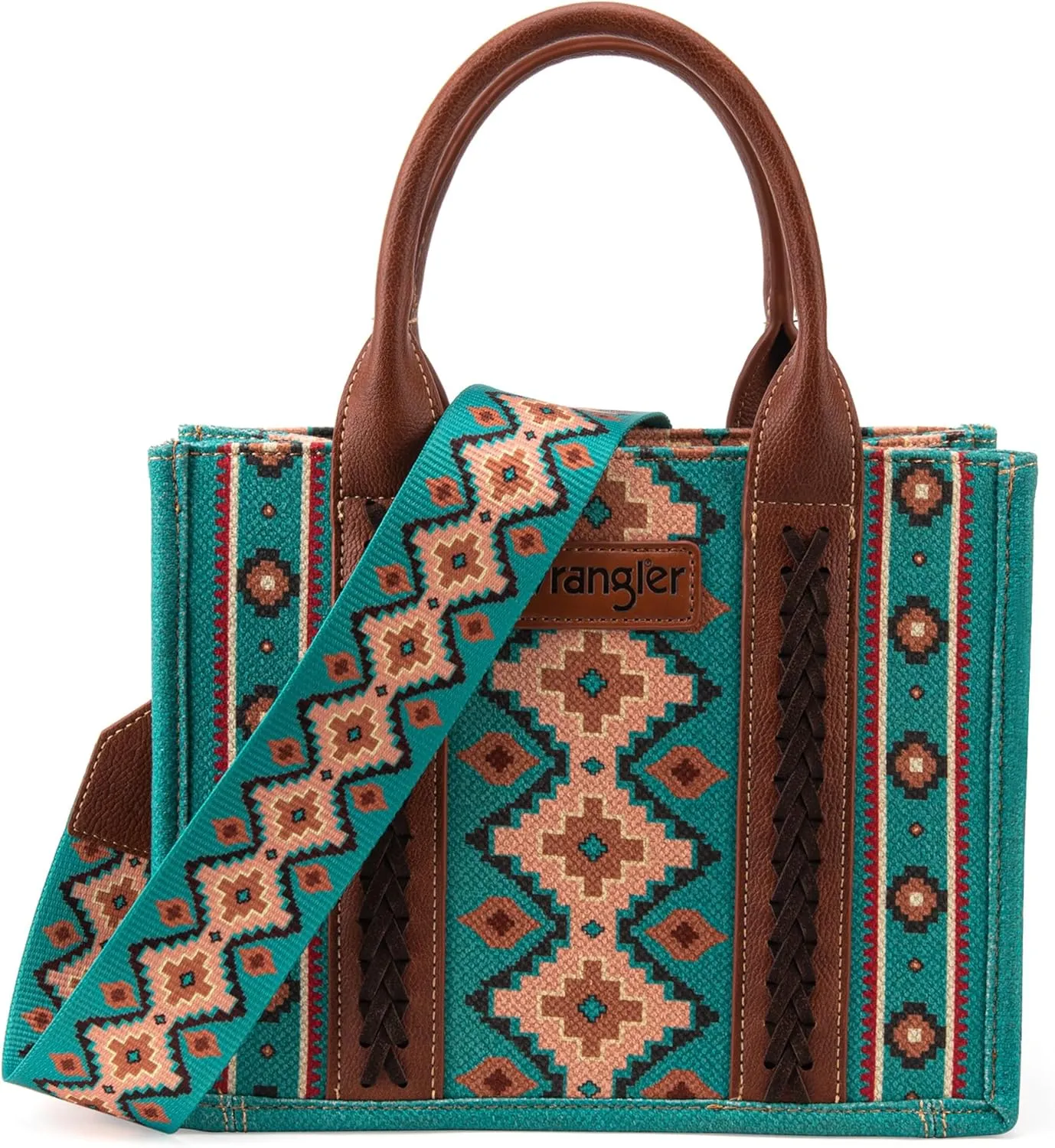 Wrangler Tote Bag for Women Western Purse and Aztec Satchel Handbag