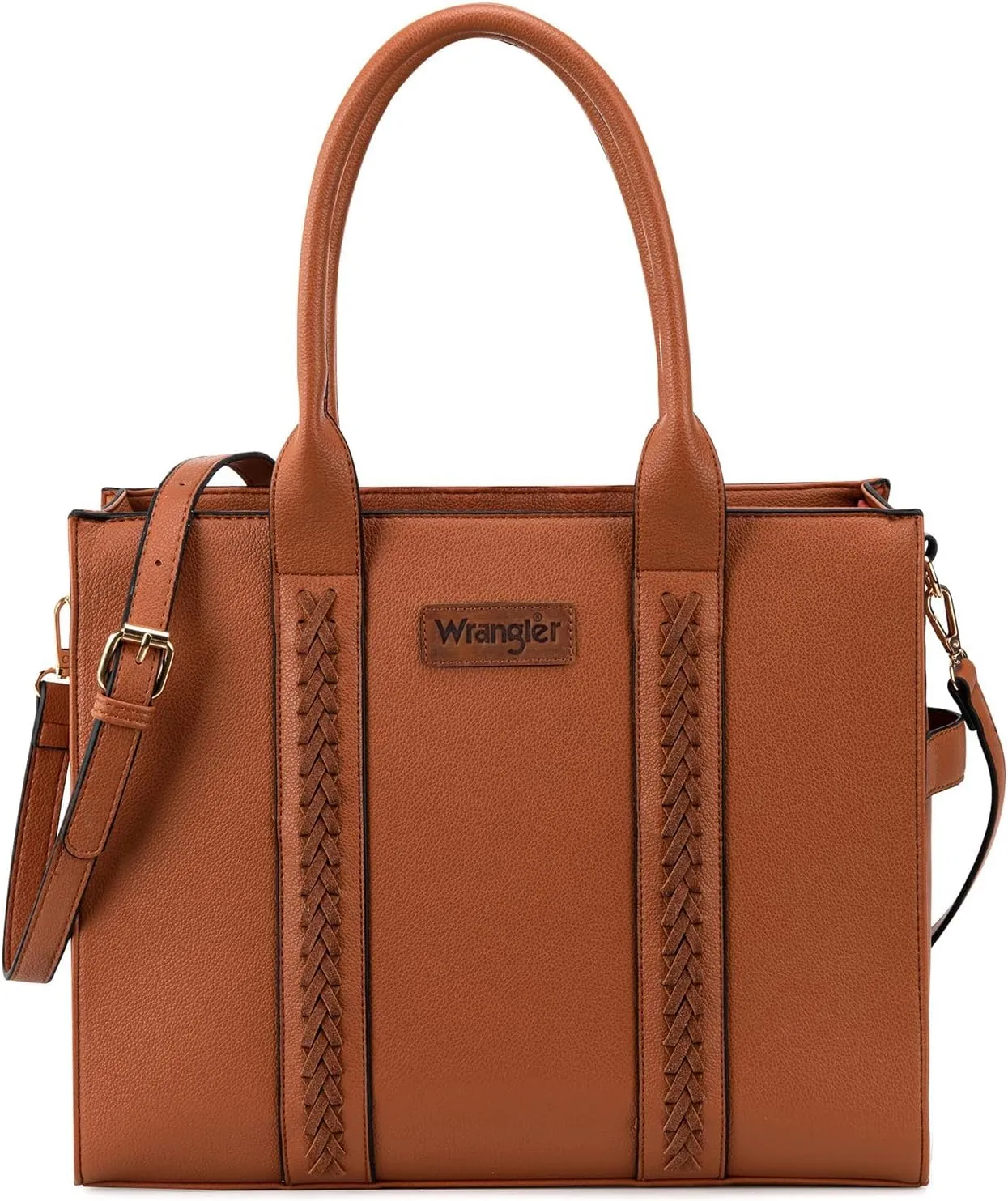 Wrangler Women's Crossbody Satchel Purse with Adjustable Strap