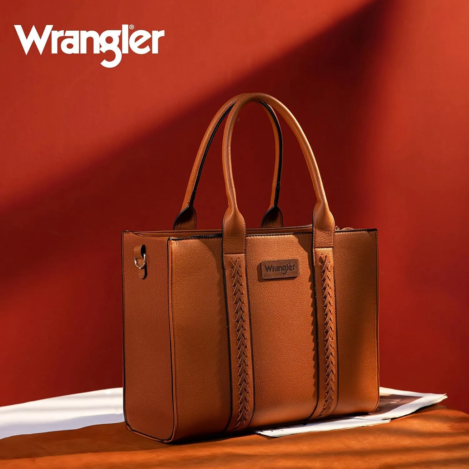 Wrangler Women's Crossbody Satchel Purse with Adjustable Strap
