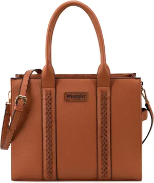 Wrangler Women's Crossbody Satchel Purse with Adjustable Strap