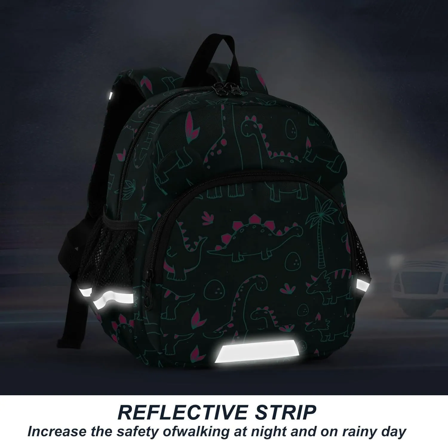 Wusikd Kids Backpack Cute Dinosaurs Toddler Bags Tropic Schoolbag for Girls Boys Kindergarten Student M
