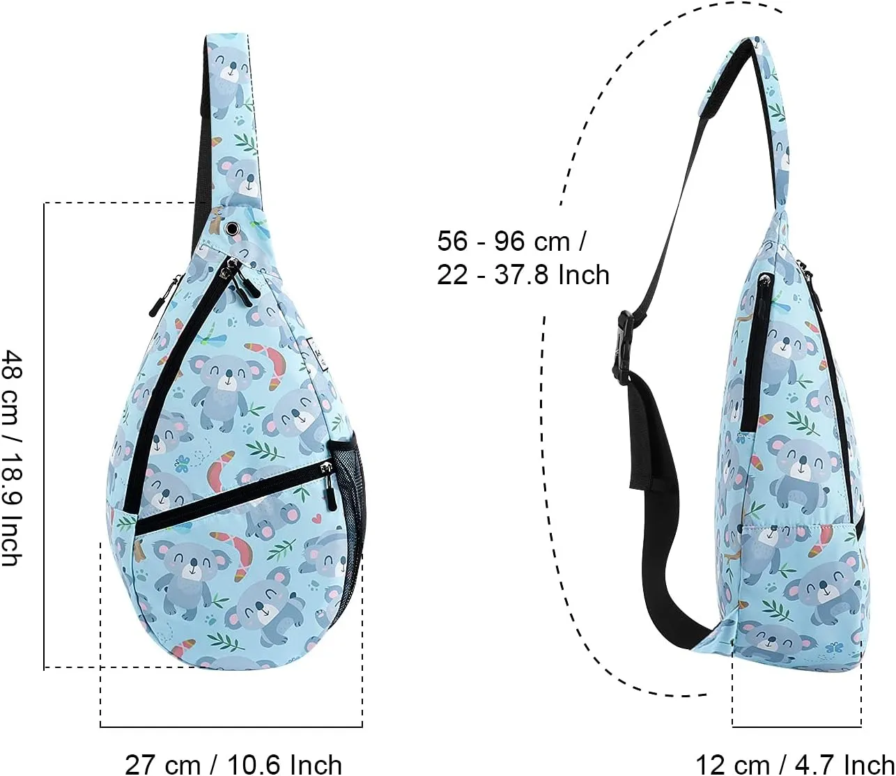 XEYOU Unisex Sling Bag Multipurpose Crossbody Shoulder Bag Travel Chest Pack for Men Women Lightweight Casual Daypacks