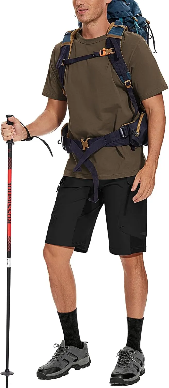 XKTTAC Men's Outdoor Quick Dry Lightweight Stretchy Shorts for Hiking, Tactical, Camping, Travel with 6 Pockets