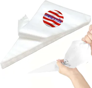 XXL 26in Pastry Bags Disposable, 100 Pcs 26 Inch Decorating Piping Bags for Frosting, Royal Icing, Professional Cake Supplies for Baking and Decorating