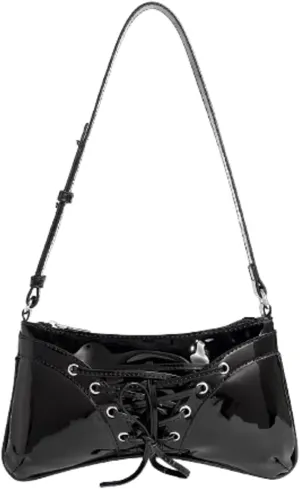 Y2k Crescent Hobo Bags Women 90s Trendy PU Leather Underarm Shoulder Bag Cute Bow-tie Crossbody Purse Retro Tote Handbag