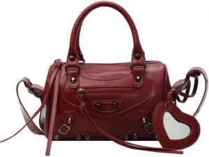 Y2k Crossbody Bags for Women Metal Punk Studs Rivet Y2k Accessories Bag Handbag 2000s Streetwear Y2k Stuff