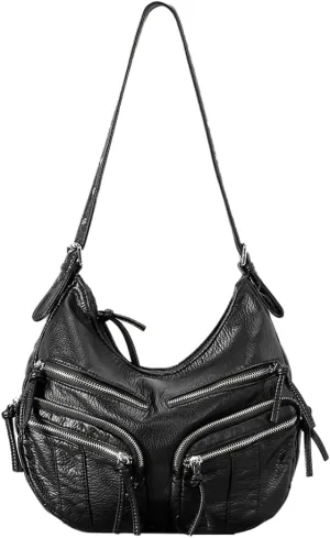 Y2k Crossbody Bags for Women Punk Hobo Bags for Women Vintage Satchel Handbag Large Messenger Bag Purse Carryall Trendy